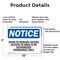 Signmission Door To Remain Locked Access To Area Is OSHA Notice Sign, Aluminum, 10in W x 7in L, 2PK OS-2PACK-NS-A-710-L-11527 - alternate 7